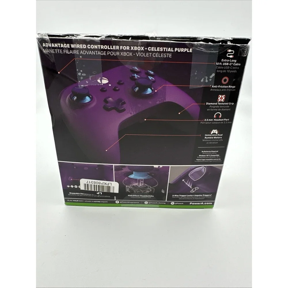 PowerA Advantage Wired Controller for Xbox Series X|S - Celestial Purple